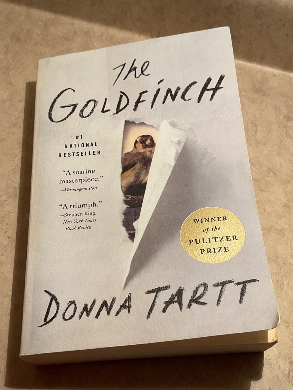The Goldfinch by - White Paperback Novel